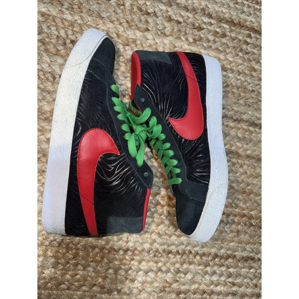 Nike SB Blazer Blk Comet Red Hyper Verde 310801-008 Tribe Called Quest Sz 10
